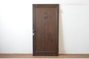 アンティーク建具　大正ロマン 古い洋館のドア1枚(扉、木製扉)(R-065483)