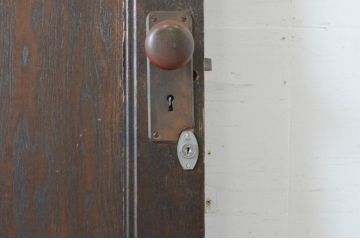 アンティーク建具　大正ロマン 古い洋館のドア1枚(扉、木製扉)(R-065483)