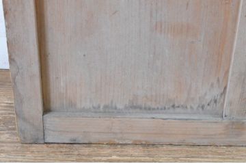 アンティーク建具　明るい木味が魅力のガラス戸1枚(引き戸)(R-065489)