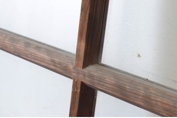 アンティーク建具　経年の趣ある木味が魅力のガラス戸4枚セット(引き戸)(R-065500)