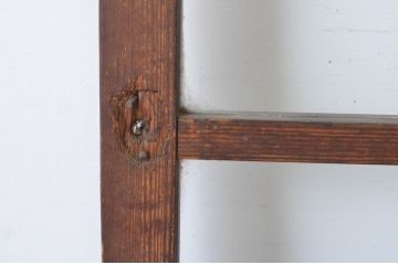アンティーク建具　温かみのある木味が魅力のガラス戸2枚セット(引き戸)(R-065501)