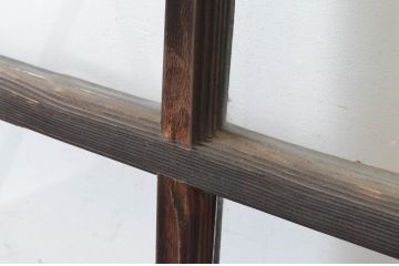 アンティーク建具　経年の趣ある木味が魅力のガラス戸4枚セット(引き戸)(R-065502)
