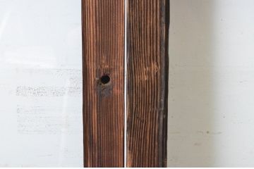 アンティーク建具　経年の趣ある木味が魅力のガラス戸4枚セット(引き戸)(R-065502)