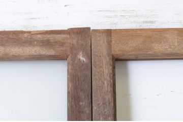 アンティーク建具　経年の趣ある木味が魅力のガラス戸4枚セット(引き戸)(R-065504)