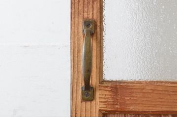 アンティーク建具　大正ロマンの雰囲気香るガラス引き戸1枚(ガラス戸)(R-065506)