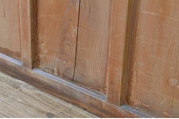アンティーク建具　大正ロマンの雰囲気香るガラス引き戸1枚(ガラス戸)(R-065506)