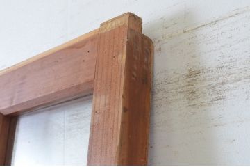 アンティーク建具　大正ロマンの雰囲気香るガラス引き戸1枚(ガラス戸)(R-065506)