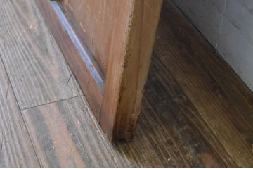 アンティーク建具　大正ロマンの雰囲気香るガラス引き戸1枚(ガラス戸)(R-065506)