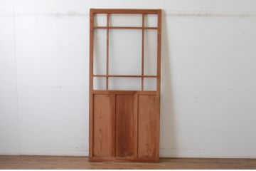 アンティーク建具　大正ロマンの雰囲気香るガラス引き戸1枚(ガラス戸)(R-065506)