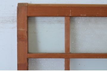 アンティーク建具　大正ロマンの雰囲気香るガラス引き戸1枚(ガラス戸)(R-065506)