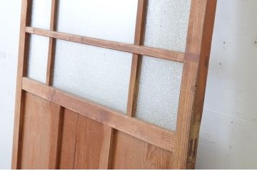 アンティーク建具　大正ロマンの雰囲気香るガラス引き戸1枚(ガラス戸)(R-065506)