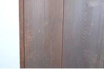 ビンテージ建具　経年を感じさせる木味が魅力の雨戸3枚セット(板戸、引き戸、ヴィンテージ)(R-065524)