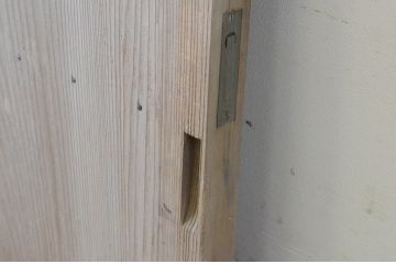 アンティーク建具　古い木味が魅力的な無双戸2枚セット(窓、引き戸)(R-065536)