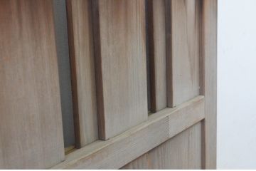アンティーク建具　古い木味が魅力的な無双戸2枚セット(窓、引き戸)(R-065536)