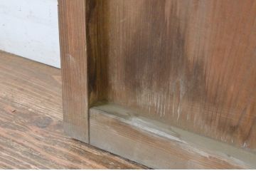 アンティーク建具　古い木味が魅力的な無双戸2枚セット(窓、引き戸)(R-065536)