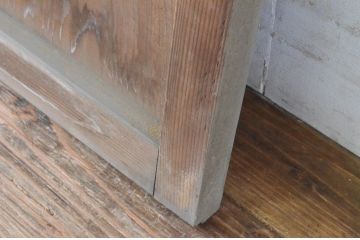 アンティーク建具　古い木味が魅力的な無双戸2枚セット(窓、引き戸)(R-065536)
