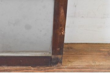 アンティーク建具　大正ロマンの雰囲気漂うデザインのガラス窓3枚セット(引き戸、ガラス戸)(R-065541)