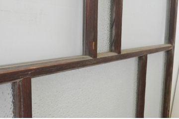 アンティーク建具　大正ロマン　ノスタルジックな雰囲気を醸し出すガラス窓4枚セット(ガラス戸、引き戸)(R-065545)