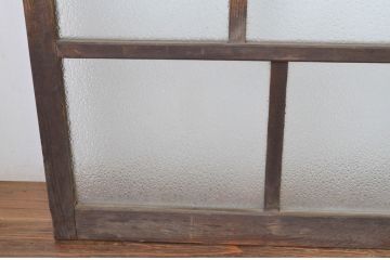 アンティーク建具　大正ロマン　ノスタルジックな雰囲気を醸し出すガラス窓4枚セット(ガラス戸、引き戸)(R-065545)