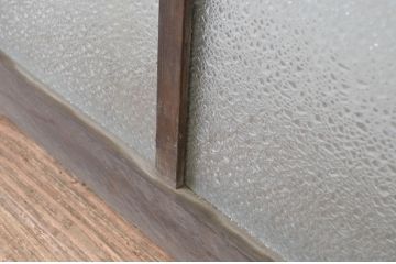 アンティーク建具　大正ロマン　ノスタルジックな雰囲気を醸し出すガラス窓4枚セット(ガラス戸、引き戸)(R-065545)