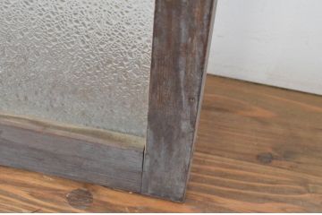 アンティーク建具　大正ロマン　ノスタルジックな雰囲気を醸し出すガラス窓4枚セット(ガラス戸、引き戸)(R-065545)