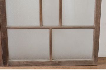 アンティーク建具　大正ロマン　ノスタルジックな雰囲気を醸し出すガラス窓2枚セット(ガラス戸、引き戸)(R-065546)