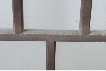 アンティーク建具　大正ロマン　ノスタルジックな雰囲気を醸し出すガラス窓2枚セット(ガラス戸、引き戸)(R-065546)