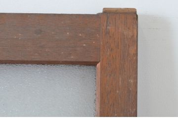 アンティーク建具　大正ロマン　ノスタルジックな雰囲気を醸し出すガラス窓2枚セット(ガラス戸、引き戸)(R-065546)