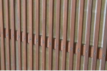 アンティーク建具　腰板欅(ケヤキ)材　風情のある佇まいが魅力的な裏障子付き幅狭格子戸4枚セット(引き戸、障子戸、ガラス帯戸)(R-065548)