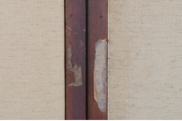 アンティーク建具　激レア!!和の雰囲気漂う裏襖(フスマ)付き格子戸4枚セット(引き戸、ふすま)(R-065551)