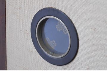 アンティーク建具　激レア!!和の雰囲気漂う裏襖(フスマ)付き格子戸4枚セット(引き戸、ふすま)(R-065551)