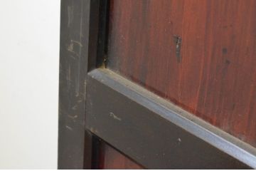 アンティーク建具　上質な和の趣あふれる帯戸3枚セット(引き戸、板戸)(R-065552)
