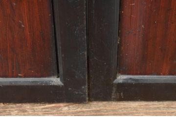 アンティーク建具　上質な和の趣あふれる帯戸3枚セット(引き戸、板戸)(R-065552)