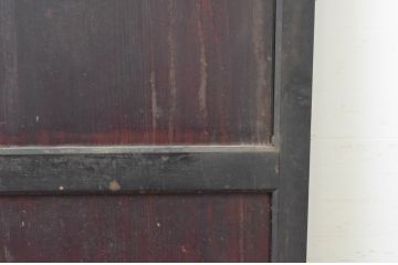 アンティーク建具　上質な和の趣あふれる帯戸1枚(引き戸、板戸)(R-065553)