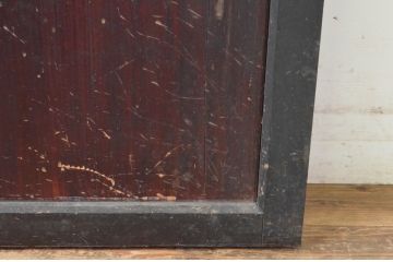 アンティーク建具　上質な和の趣あふれる帯戸1枚(引き戸、板戸)(R-065553)