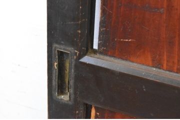 アンティーク建具　上質な和の趣あふれる帯戸1枚(引き戸、板戸)(R-065554)