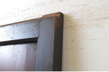 アンティーク建具　上質な和の趣あふれる帯戸1枚(引き戸、板戸)(R-065554)
