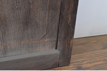 アンティーク建具　大正ロマン　レトロな雰囲気が魅力のガラス戸4枚セット(引き戸)(R-065555)