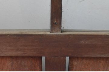 アンティーク建具　大正ロマン　レトロな雰囲気が魅力のガラス戸4枚セット(引き戸)(R-065555)