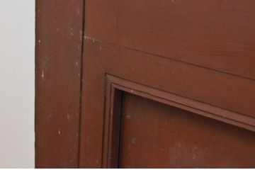 アンティーク建具　大正ロマン　味わいのある木味が魅力の大判ガラス戸3枚セット(引き戸)(R-065556)