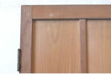 アンティーク建具　インテリアに馴染みやすいシンプルさが魅力の縦桟扉1枚(ドア、木製扉)(R-065560)