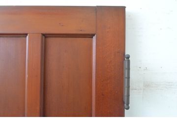 アンティーク建具　大正ロマン　古い洋館で使われていた背の高い両開きドア1対(2枚セット扉、木製扉)(R-065561)