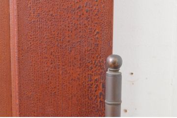 アンティーク建具　大正ロマン　古い洋館で使われていた背の高い両開きドア1対(2枚セット扉、木製扉)(R-065561)