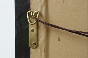 中古　古代の西洋建築のようなデザインが魅力的なウォールミラー　(R-065562)