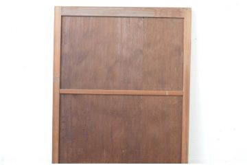アンティーク建具　高級品!!屋久杉の鶉杢(うずらもく)が堪能できる贅沢な縦桟板戸扉1枚(木製扉、ドア)(R-065567)
