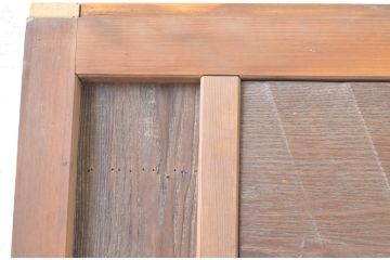 アンティーク建具　上手物!!　和の空間づくりにお勧めな古い数寄屋のガラス戸2枚セット(引き戸、板戸)(R-065570)
