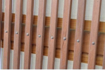 アンティーク建具　和の風情が感じられる裏障子付きの幅狭格子戸2枚セット(引き戸、障子戸)(R-065572)