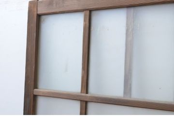 アンティーク建具　大正ロマンの雰囲気漂うガラス戸2枚セット(引き戸)(R-065573)