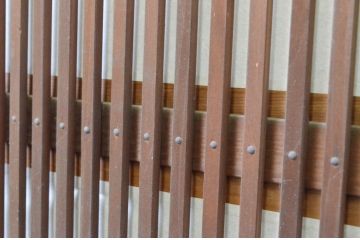 アンティーク建具　和の風情が感じられる裏障子付き格子戸3枚セット(引き戸、障子戸、ガラス帯戸)(R-065575)