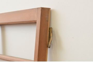 アンティーク建具　大正ロマン　おしゃれな幾何学デザインの扉1枚(木製扉、ドア、ガラス扉)(R-065580)